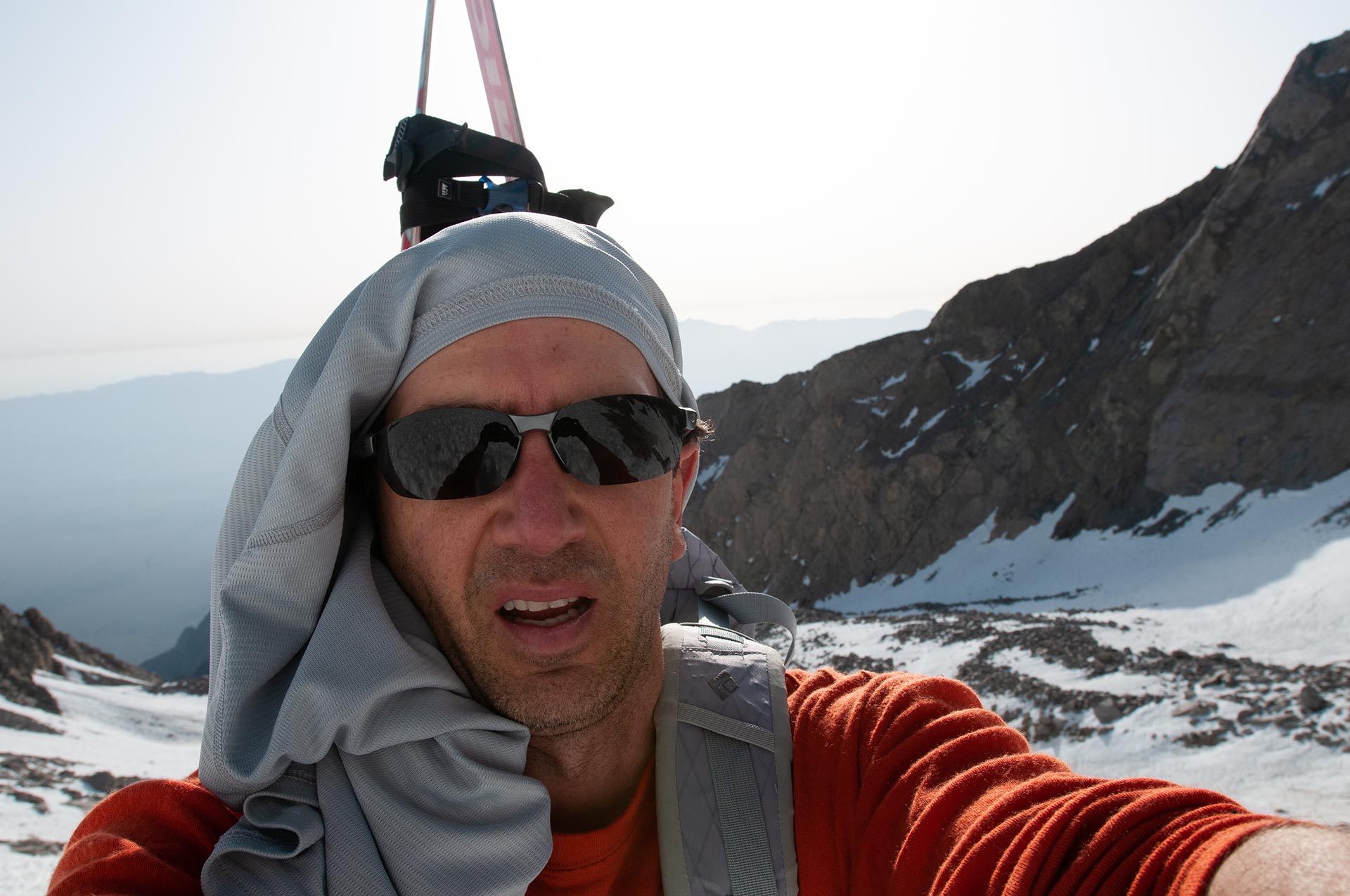 Andy Lewicky Climbing Mt. Williamson's Bairs Creek Cirque