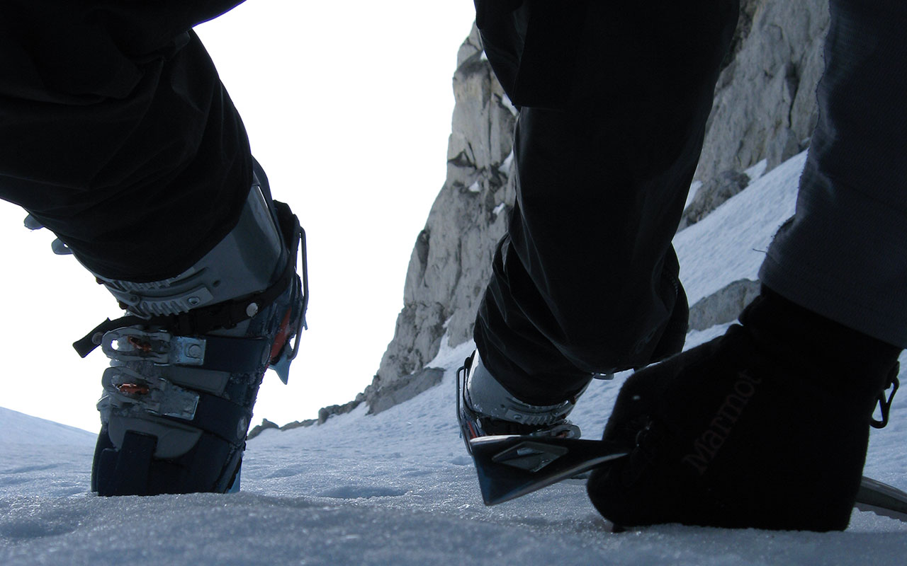 Climbing North Peak's North Couloir