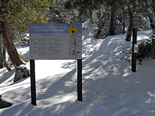 Cucamonga Wilderness Sign
