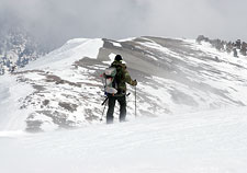 Hiker & Mount Baldy