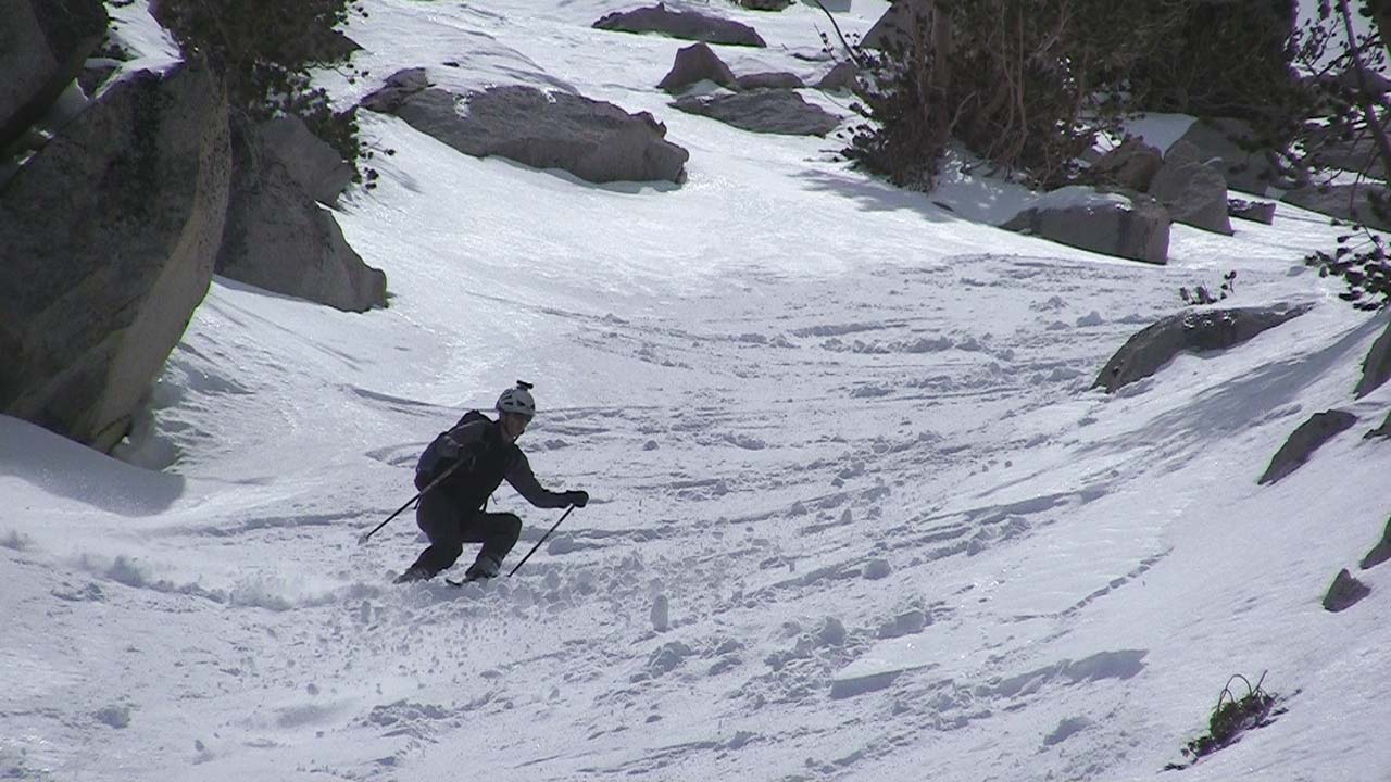Andy Lewicky Skiing San Jacinto's North Face