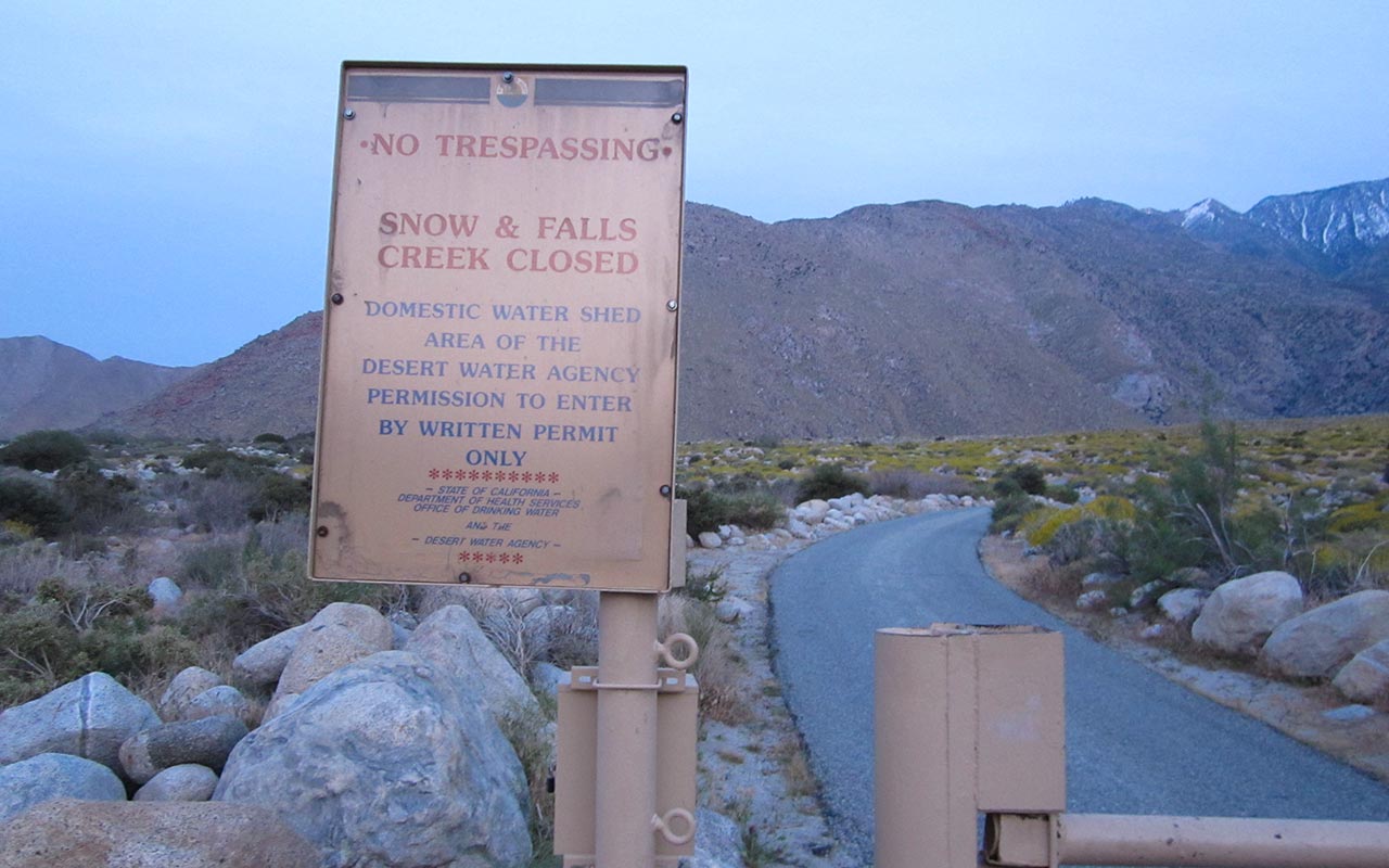 Snow Creek Closure Point