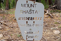 Shasta-Trinity Wilderness Sign