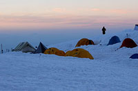 Tents at Lake Helen