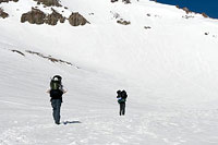 Climbers Ascend Avalanche Gulch