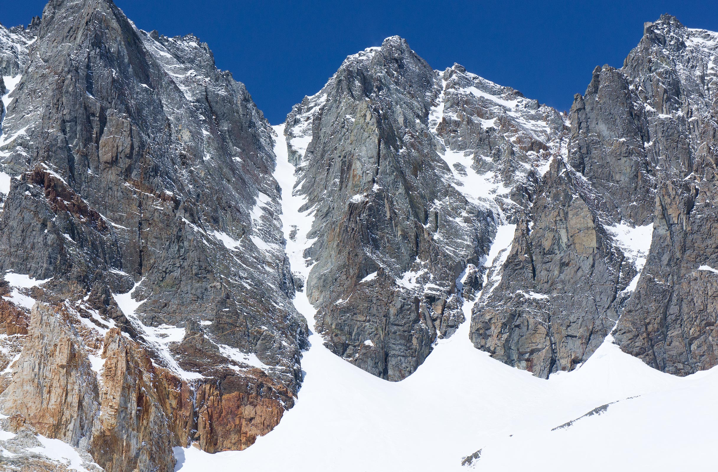 Split Mountain's Central/East Couloir