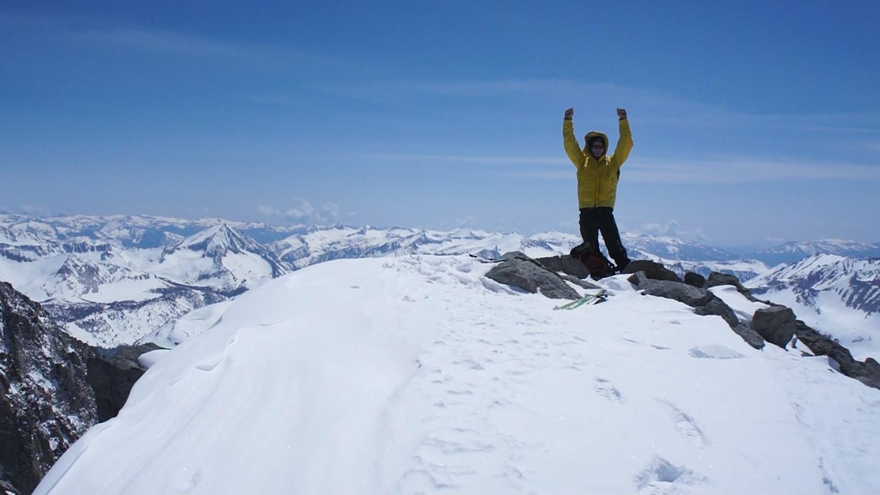 Trevor Benedict Atop Split Mountain