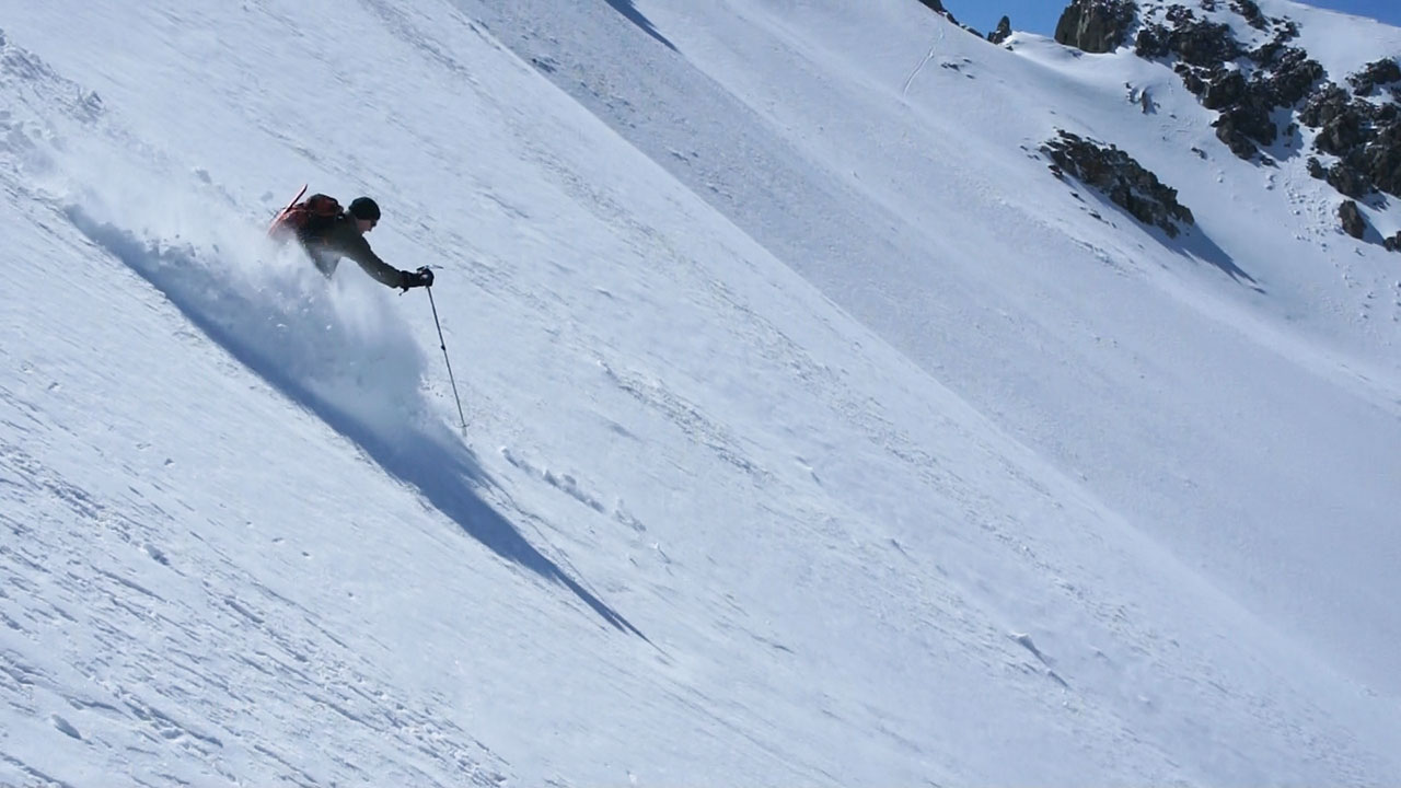 Skiing Split Mountain