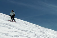 Andy Skiing Fourteener Snow