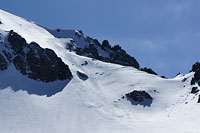 Ski Tracks on the Headwall