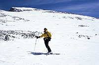 Trevor Benedict Skiing Split Mountain's North Face
