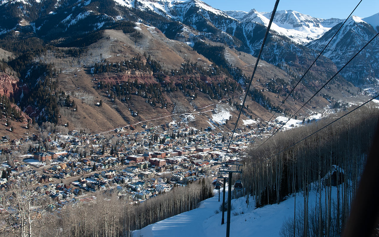 Town of Telluride from the Gondola