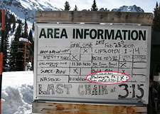 Telluride Area Info Sign
