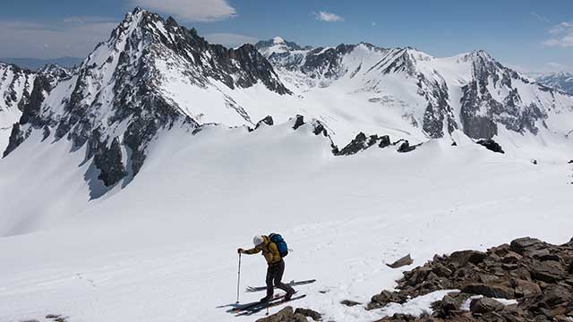 Transitioning to Ski Mode Below The Thumb's Summit