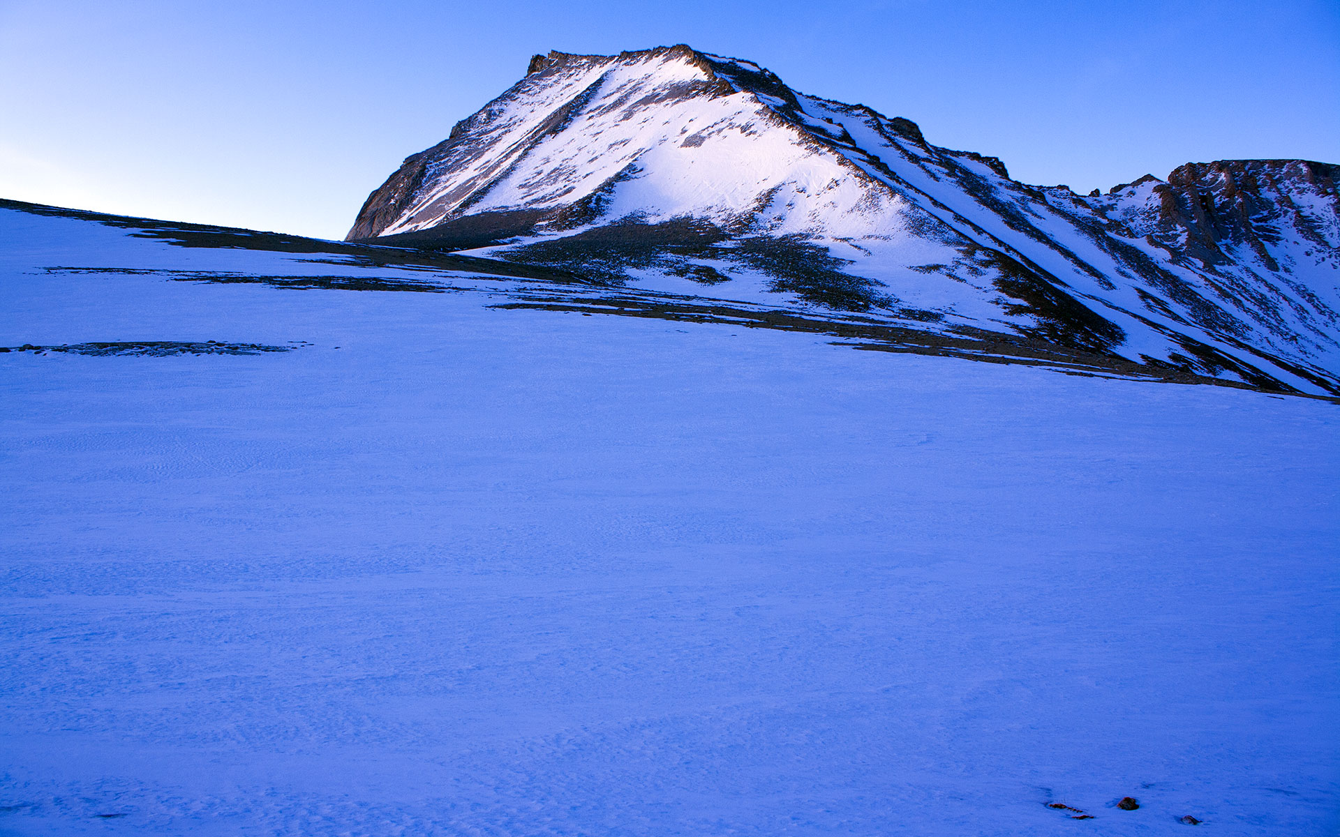 Mount Tyndall's North Face from Shepherd Pass