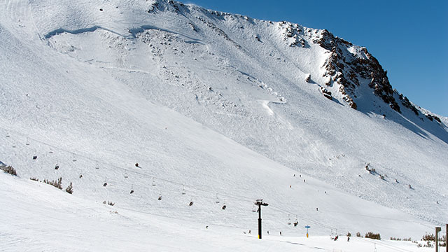 Avalanche, Monument ski run, Mammoth Mountain California