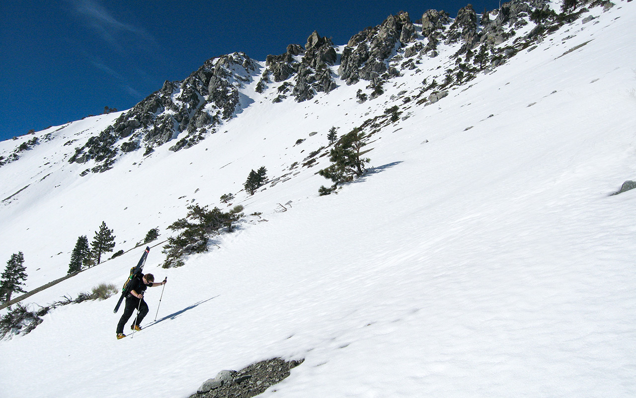 Skiing Baldy Bowl