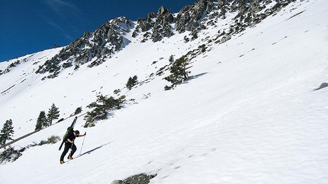 Skiing Baldy Bowl