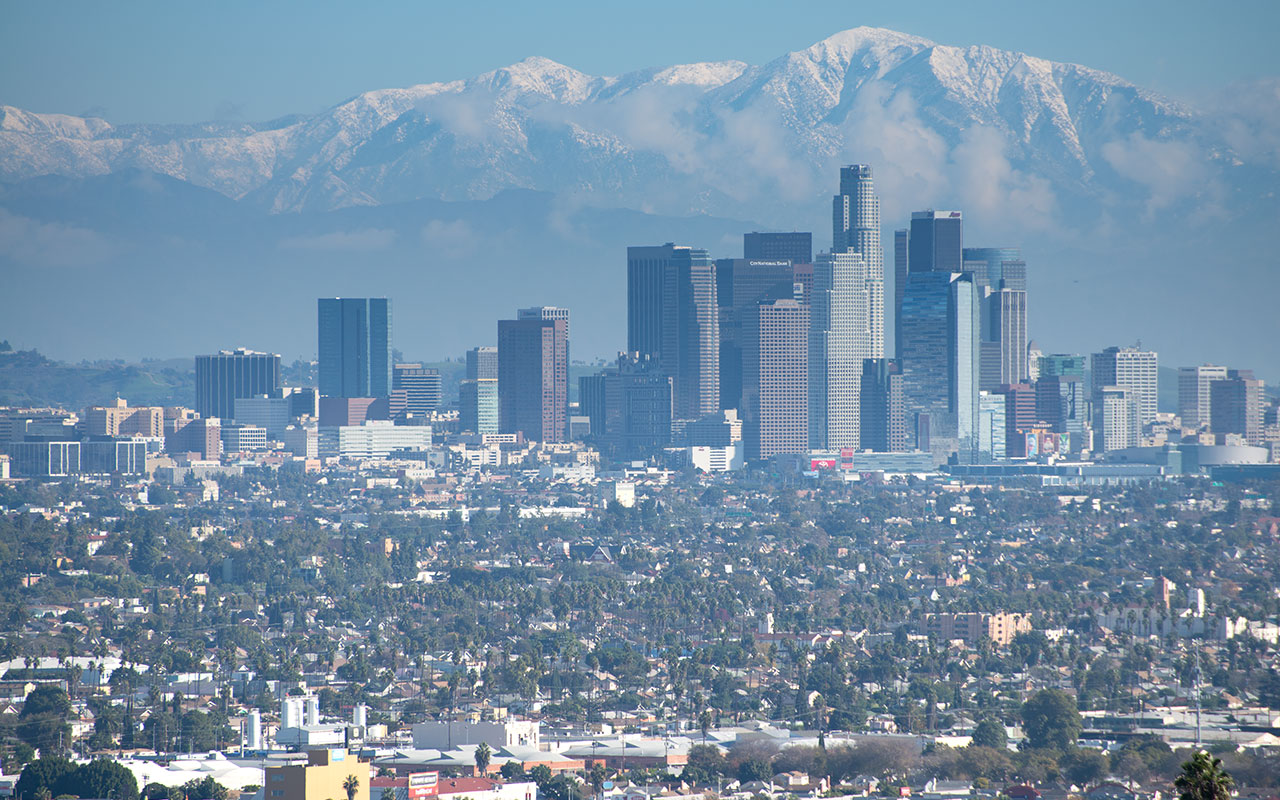 Mt. San Antonio and Downtown