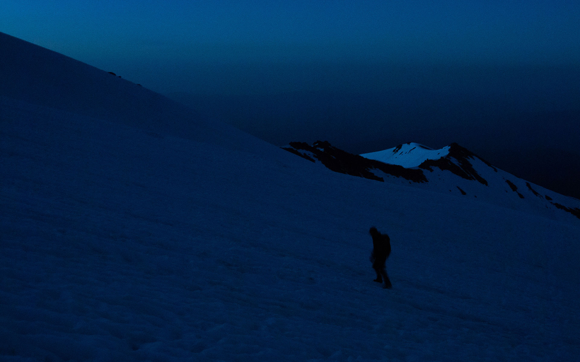 Daybreak over Avalanche Gulch, Mount Shasta