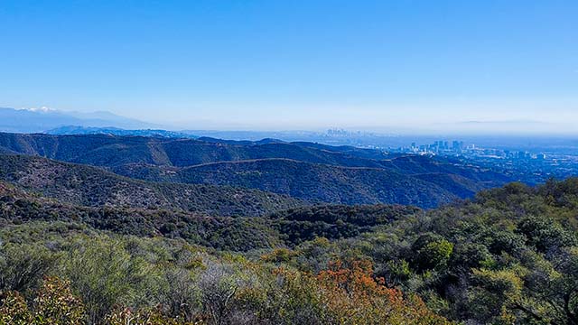 Los Angeles Basin and Snowy San Gabriel Mountains