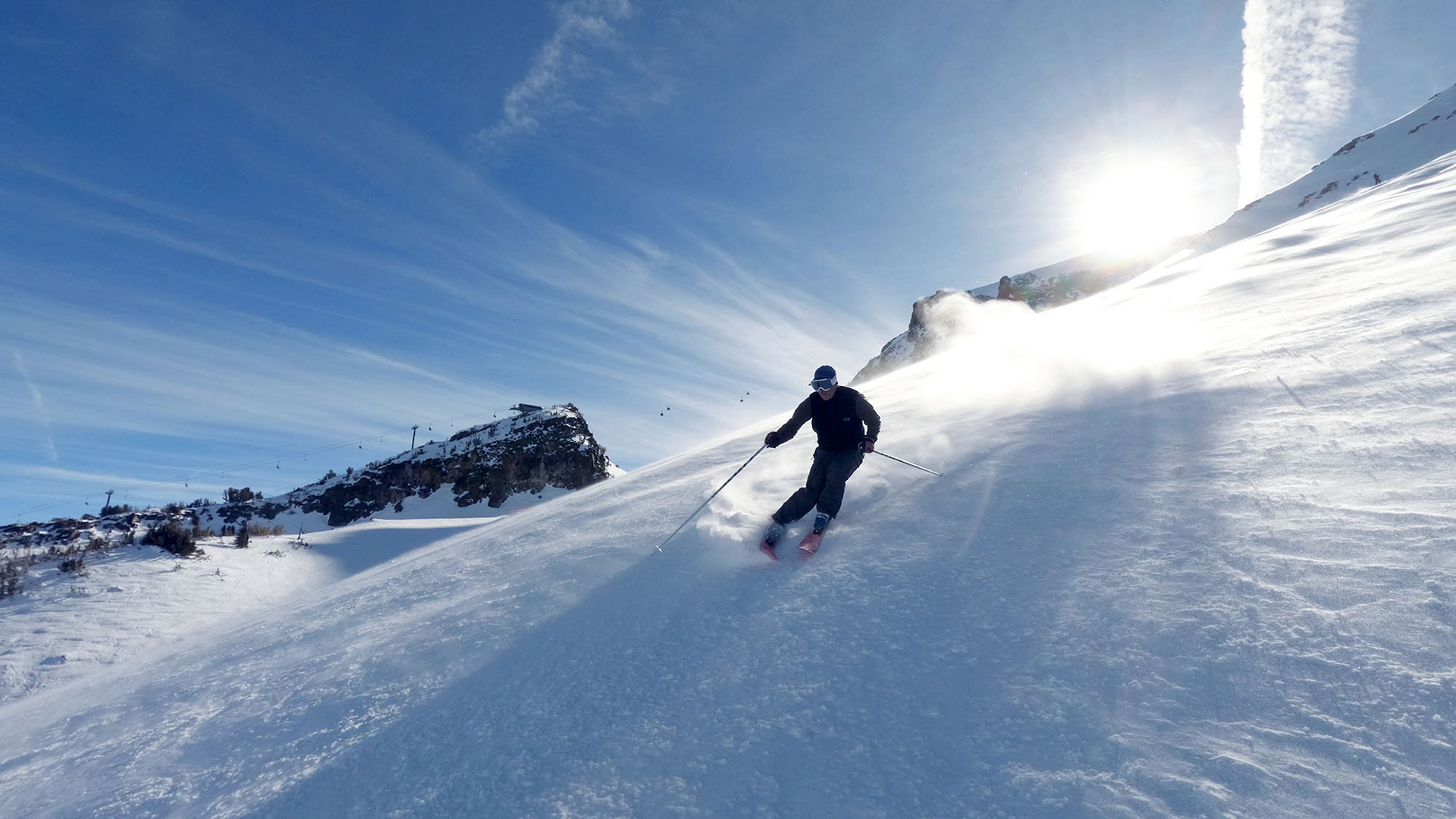 Andy Lewicky skiing Mammoth Mountain