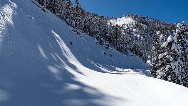 Highway 2 buried in Snow