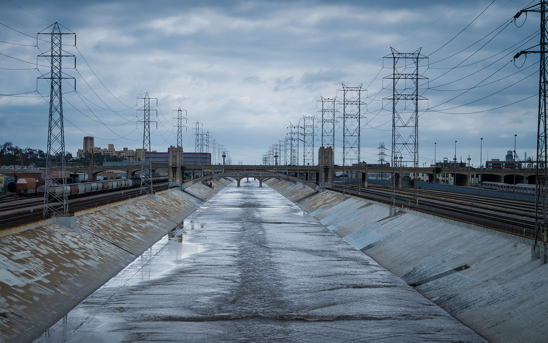 Storm Clouds & Los Angeles River