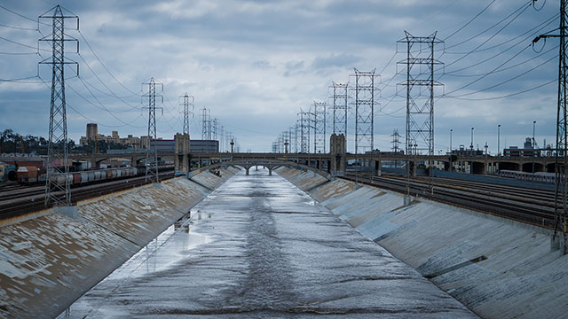 Storm Clouds & Los Angeles River