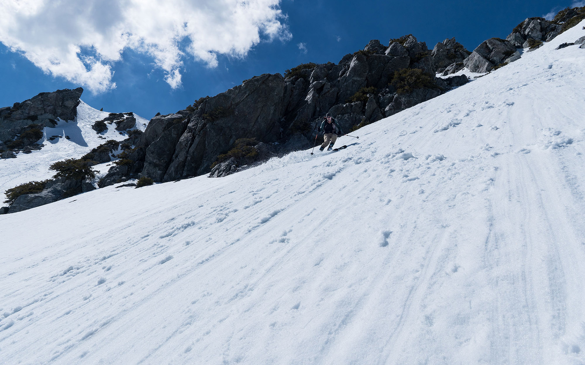 Al Preston Skiing Rosie's Alley