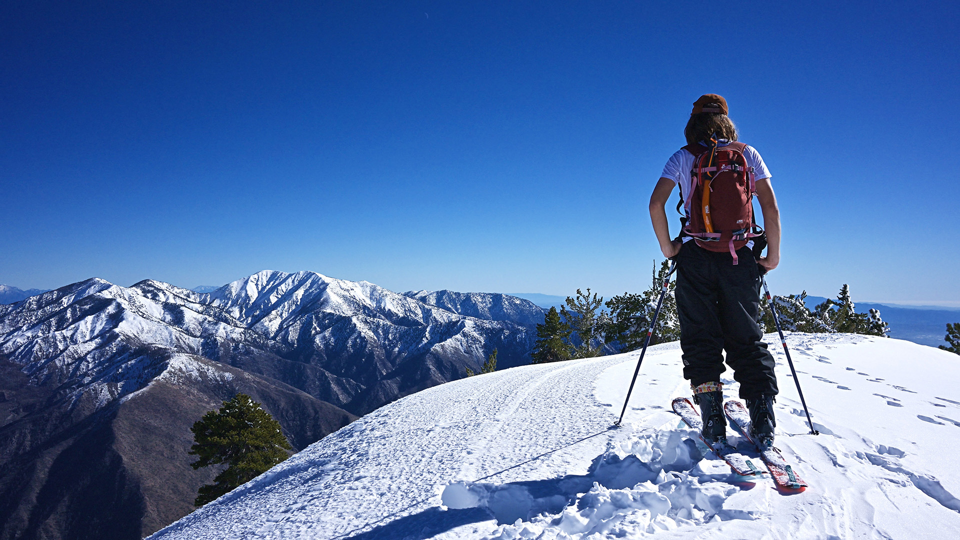 Mount Baldy's north face, from the summit of Baden-Powell