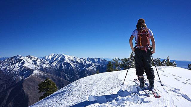Mount Baldy's north face, from the summit of Baden-Powell
