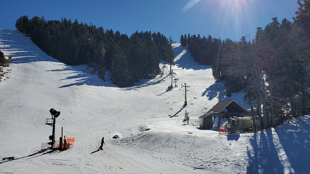 Mountain High ski resort, California